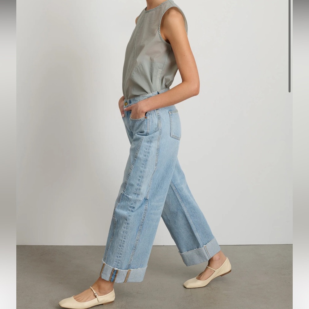 B SIDES Relaxed Cuffed Lasso Jean Jac Wash - Picture 5 of 5